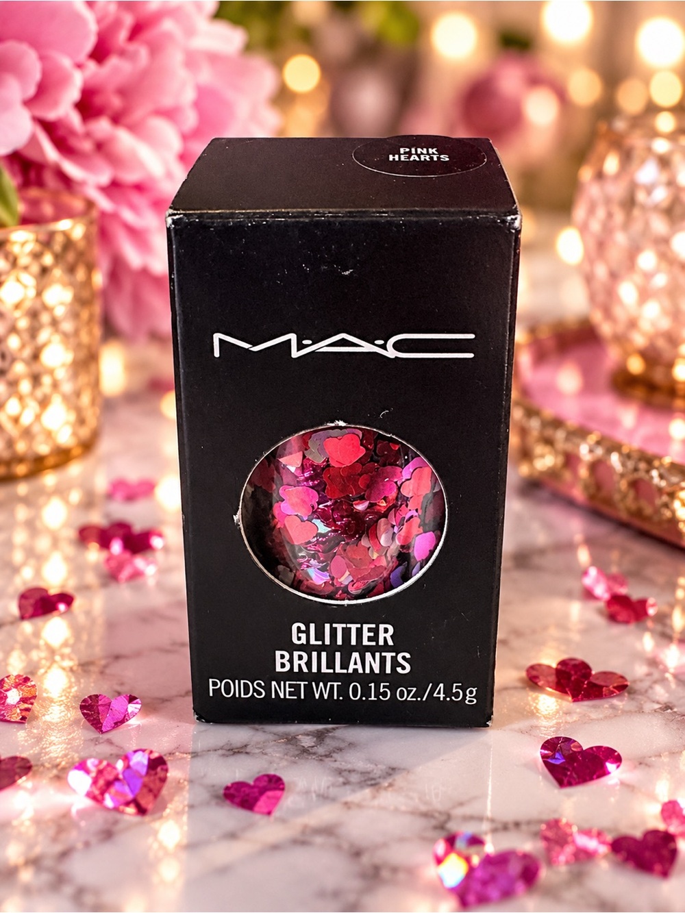 💖 MAC Pink Hearts Glitter Brillants 4.5g Discontinued New in Box